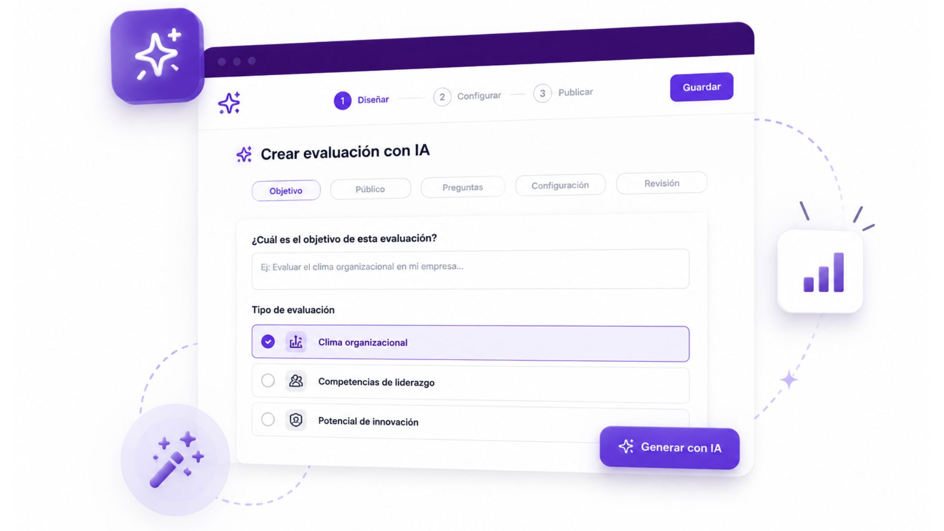 Constructor de evaluaciones con IA